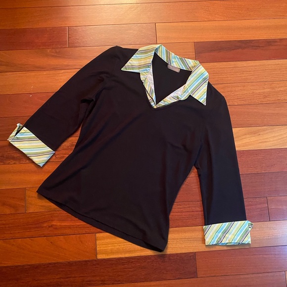 Twenty one Tops - Vintage Twenty One Blouse size Medium two in one top Dress Shirt